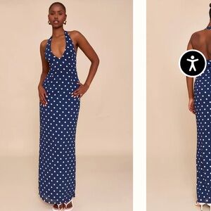 Pretty Little Thing Polka Dot Maxi Dress